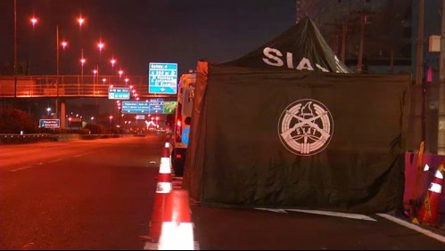 Hombre muere atropellado en autopista Américo Vespucio en Huechuraba
