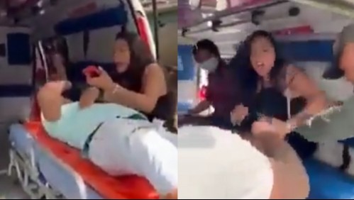 'Me tiene que dar la clave': Mujer no permite que atiendan a su novio herido hasta que le dé la clave del celular