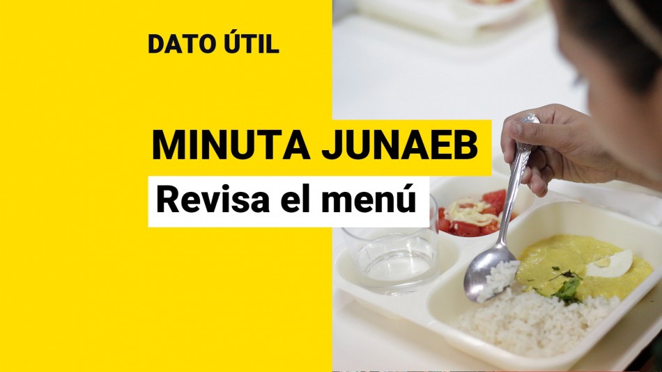 ¿Qué come tu hijo en el colegio? Así puedes revisar la minuta Junaeb ¿Qué come tu hijo en el colegio? Así puedes revisar la minuta Junaeb