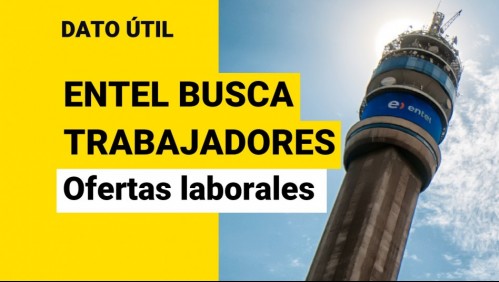 Entel busca trabajadores: Revisa las vacantes disponibles y cómo postular
