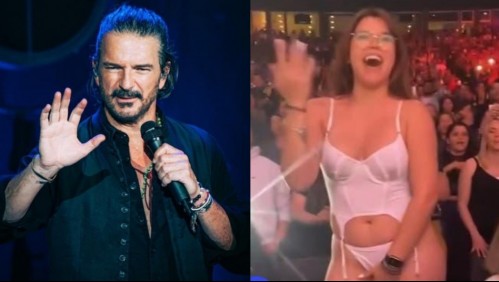 Mujer se desviste en pleno concierto de Ricardo Arjona al escuchar la canción 'Desnuda'