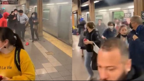 Video muestra a decenas de personas escapando de tiroteo en Metro de Nueva York