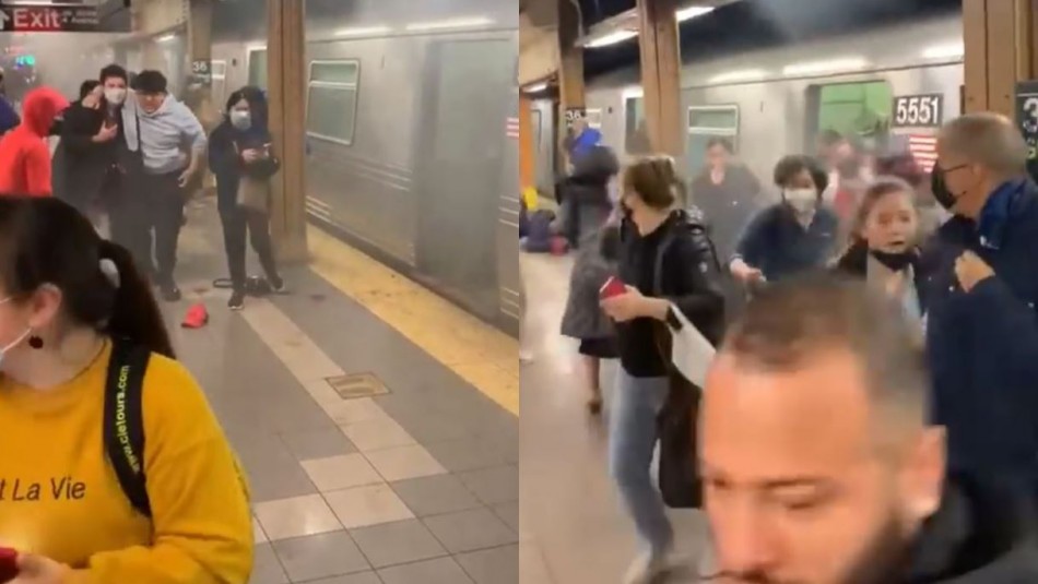 Video muestra a decenas de personas escapando de tiroteo en Metro de Nueva York