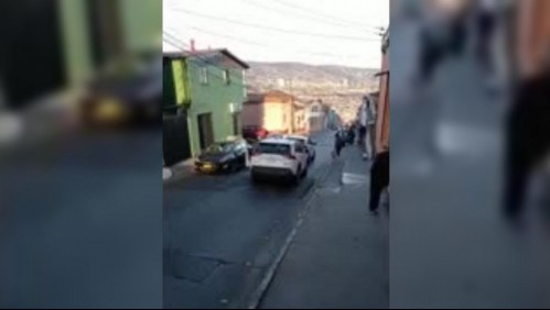 Balacera se produjo en las afueras de colegio en cerro Barón de Valparaíso