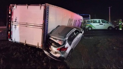 Reportan gigantesco taco tras accidente de tránsito en la Ruta 5 Sur