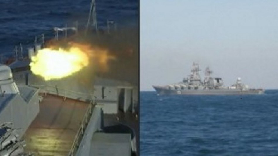 Explosión afecta a buque insignia ruso en mar Negro: Habría sido alcanzado por misiles de Ucrania