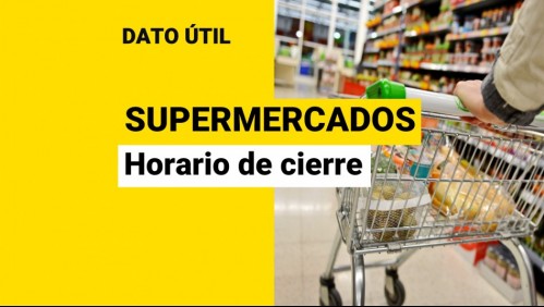 Supermercados: ¿A qué hora cierran este jueves?