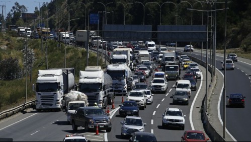 Balance de rutas por fin de semana largo: 80 mil vehículos han salido de Santiago