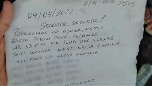 '¡Socorro, socorro!': Rescatan a seis náufragos perdidos en una isla gracias a una nota enviada en una botella