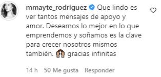 Comentario de Mayte Rodríguez