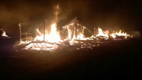 Noche de ataques en la Macrozona Sur deja saldo de cinco cabañas y cinco vehículos quemados