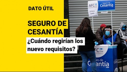 Cambios en el Seguro de Cesantía: ¿Qué falta para que comiencen a regir los nuevos requisitos?