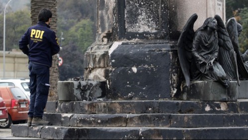 Investigan el robo de histórica estatua de ángel ubicado frente al Cementerio General