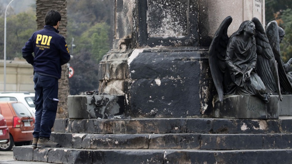 Investigan el robo de histórica estatua de ángel ubicado frente al Cementerio General Investigan el robo de histórica estatua de ángel ubicado frente al Cementerio General