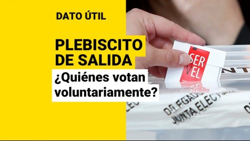 Plebiscito de salida: ¿Para quiénes no es obligatorio el voto?