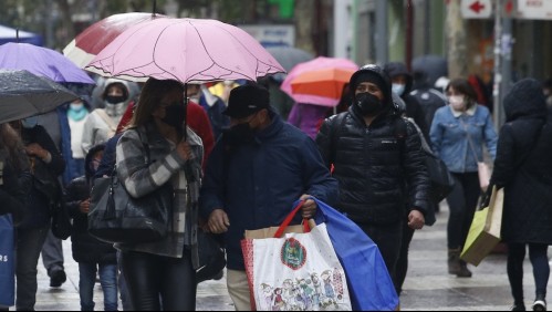 Emiten alerta por precipitaciones 'moderadas a fuertes' en la zona central del país