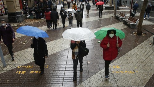'La necesitábamos': lluvia en Santiago para este martes se esperan con viento y nieve en cordillera