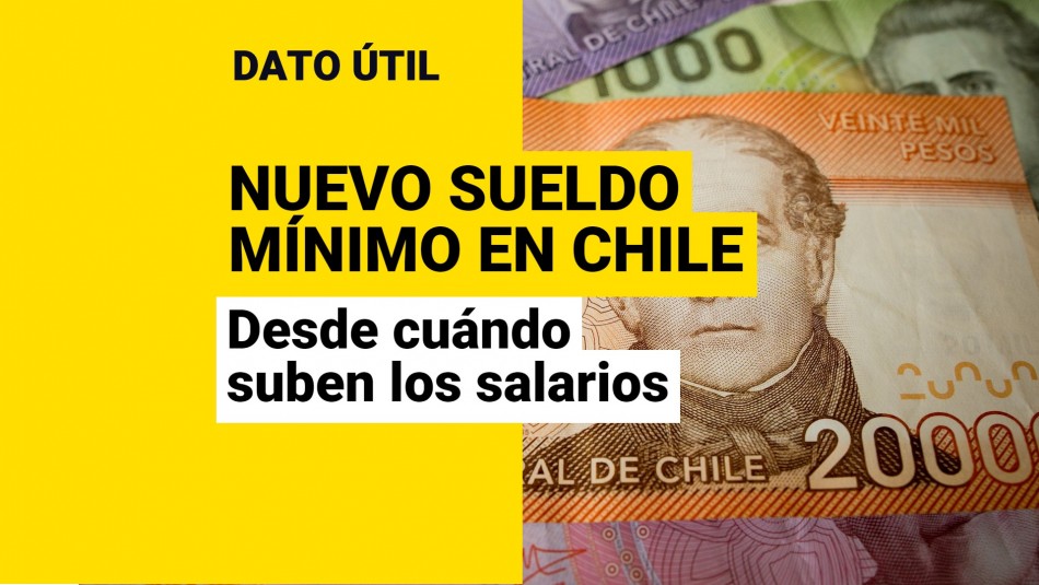 nuevo salario mínimo en chile 2022