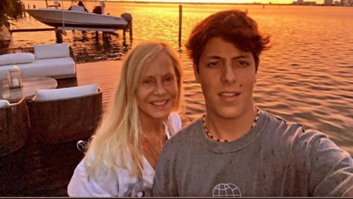 Cecilia Bolocco retó en una transmisión en vivo de Instagram a su hijo Máximo: 'No seas alegón'