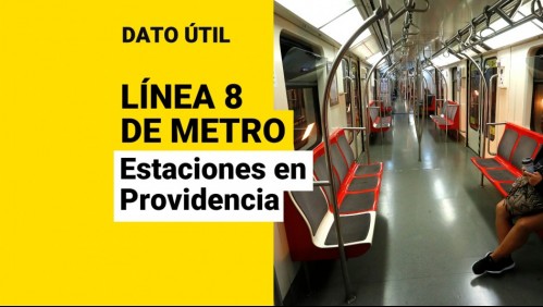 Línea 8 del Metro: ¿Qué estaciones estarán ubicadas en Providencia?