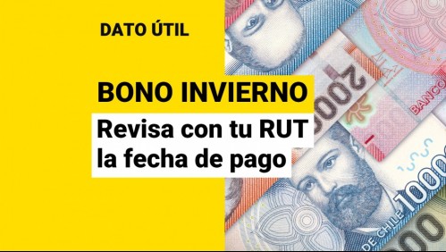 Comienza pago del Bono Invierno: Conoce con tu RUT cuándo recibirás el dinero