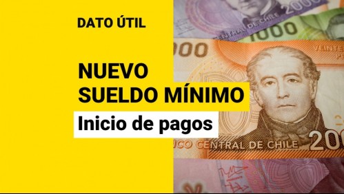 Sueldo mínimo de $380.000: ¿Desde qué mes comienza a pagarse?