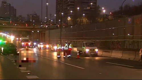 Asaltante muere atropellado por conductora a quien intentó hacerle una encerrona en la Autopista Central