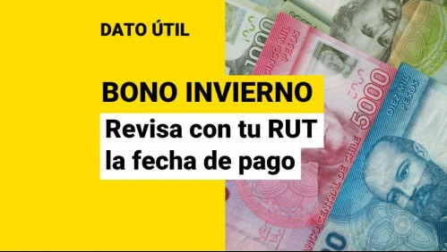 Inicia pago del Bono Invierno: Conoce solo con tu RUT la fecha en que recibirás el dinero