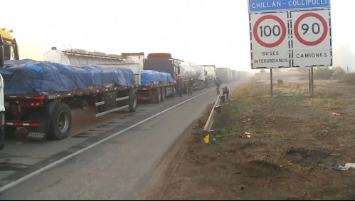 Camioneros siguen bloqueando la Ruta 5 Sur pese a acuerdo con el Gobierno