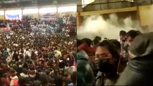Video muestra momento en que lacrimógena explota en universidad de Bolivia dejando 4 fallecidos