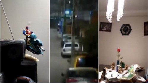 Videos muestran efectos del fuerte temblor que sacudió al norte del país