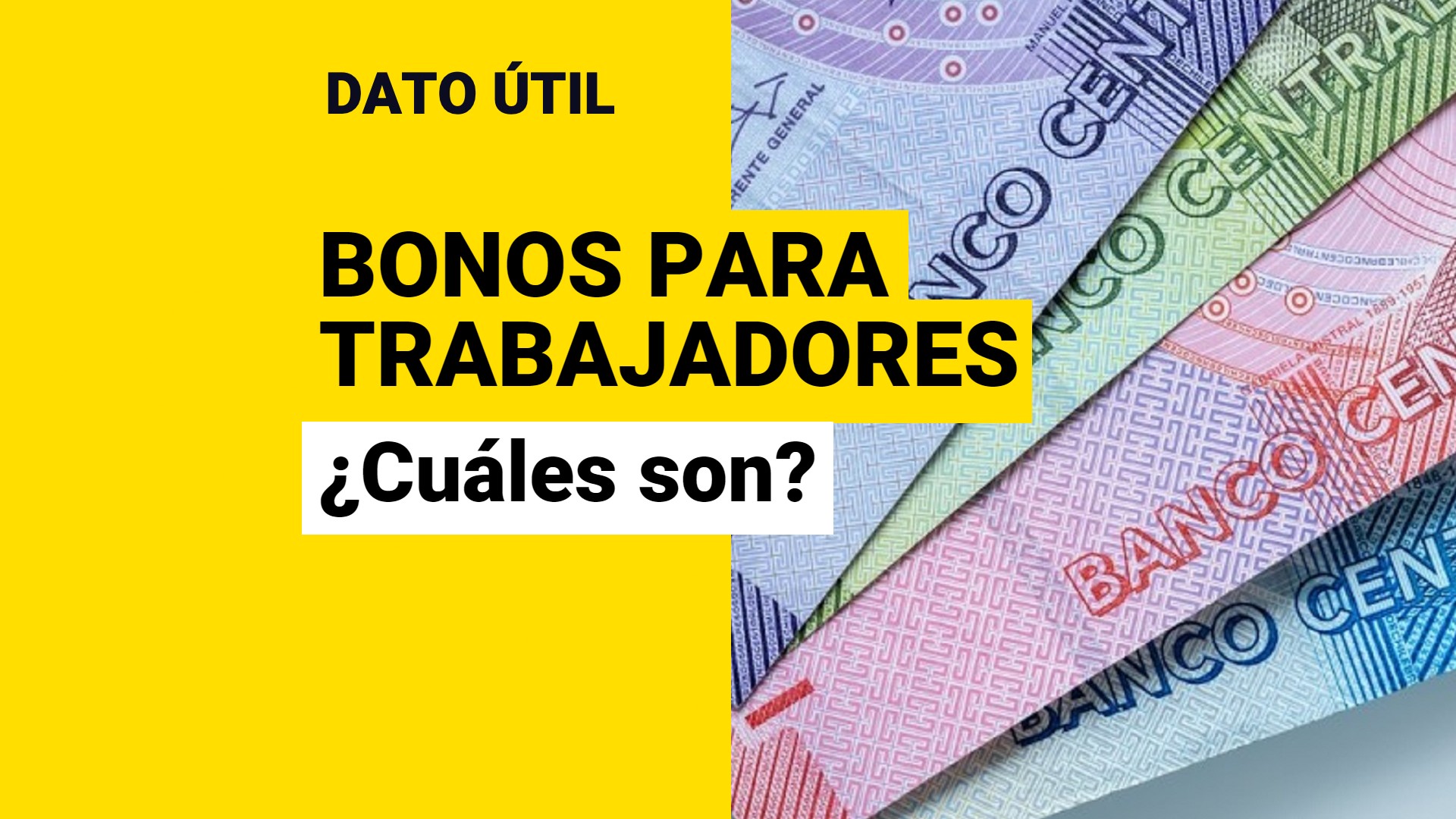 ¿Eres Trabajador? Conoce Los Bonos Y Subsidios Que Puedes Recibir ...