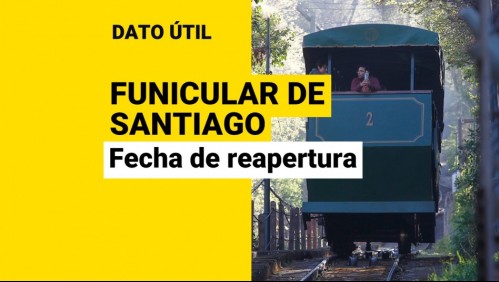 Funicular de Santiago: ¿Cuál es su fecha de reapertura?