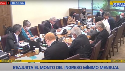 Comisiones del Senado realiza primera revisión del proyecto que aumenta salario mínimo a $400 mil