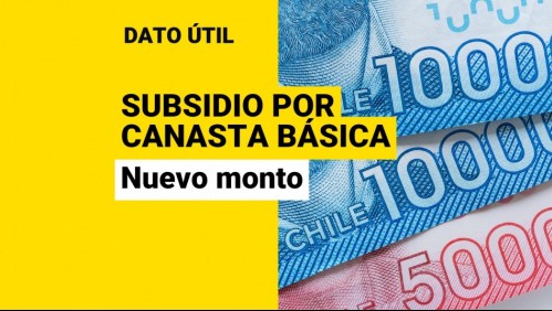 Ya no sería de $6.410: Conoce el nuevo monto del subsidio por alza de la canasta básica