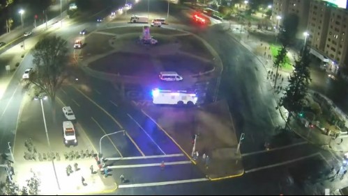 Se registraron desvíos de tránsito y cierre de una estación de Metro por desórdenes en sector de Plaza Italia