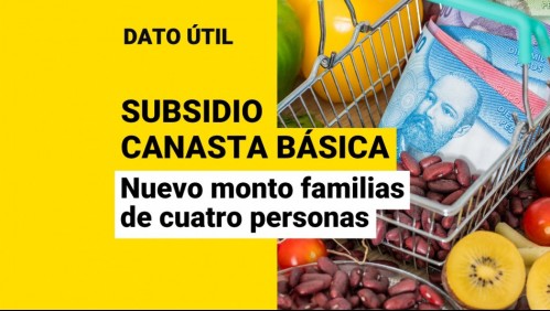 Nuevo monto subsidio canasta básica: ¿Cuánto recibiría una familia de 4 integrantes?