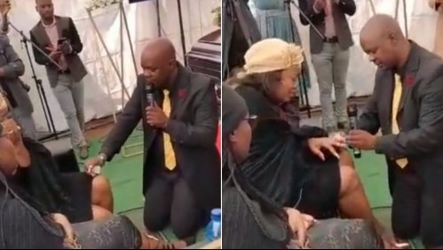 [VIDEO] Hombre le propone matrimonio a su novia en pleno funeral de su padre para ayudarla a sanar su corazón