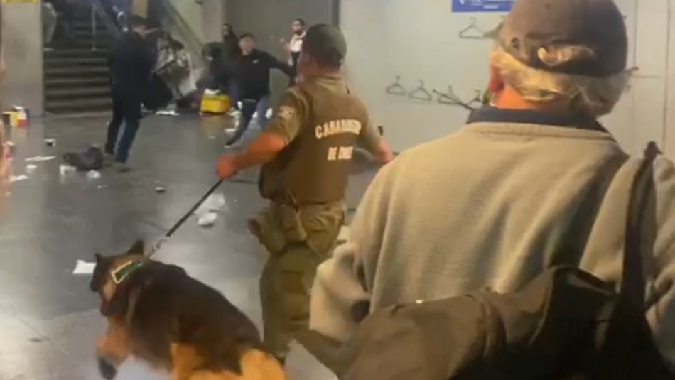 Vendedores ambulantes se enfrentaron a Carabineros durante operativo en Estación Central