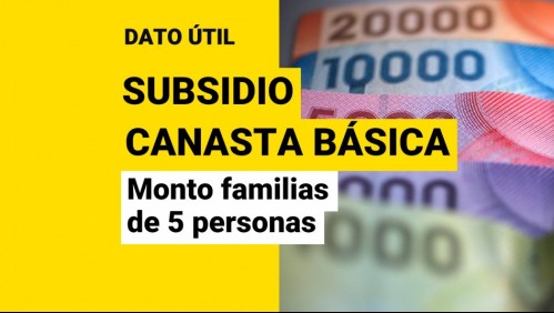 Sube monto del Subsidio de la Canasta Básica: ¿Cuánto recibirá una familia de 5 integrantes?