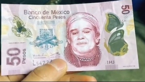 '¡No mames!': Joven es estafado con billete falso que tenía la cara de Juan Gabriel