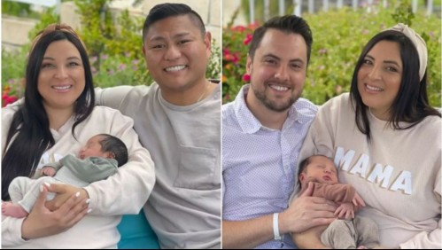 Gemelas se convierten en madres el mismo día: Los niños nacieron pesando y midiendo lo mismo