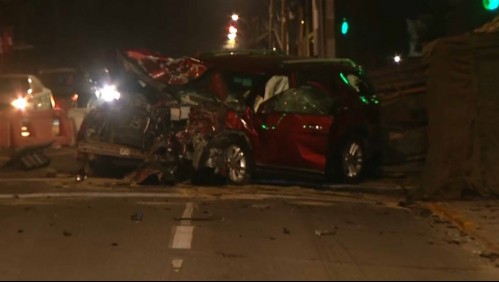 Un conductor muere tras violento choque en Providencia: reportan desvíos de tránsito en Túnel San Cristóbal