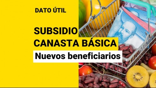 Subsidio Canasta Básica: ¿Quiénes son los nuevos beneficiarios?