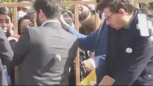 'Estoy totalmente arrepentido de lo que pasó': hombre que quiso apedrear a Boric logra suspensión de procedimiento