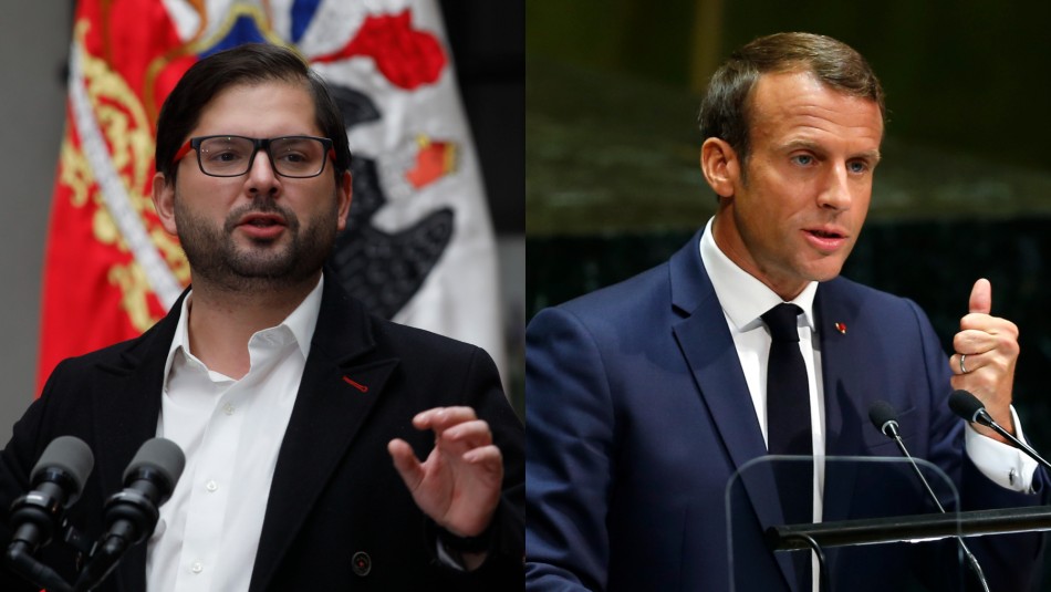 Gabriel Boric y Emmanuel Macron