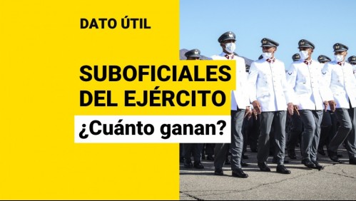 Suboficiales del Ejército: ¿Cuánto ganan?