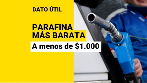 La parafina más barata de Santiago: Estas son las estaciones de servicio que venden el litro a menos de $1.000