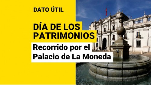 Palacio de La Moneda abrirá sus puertas en el Día de los Patrimonios: ¿Cómo participar en el recorrido?