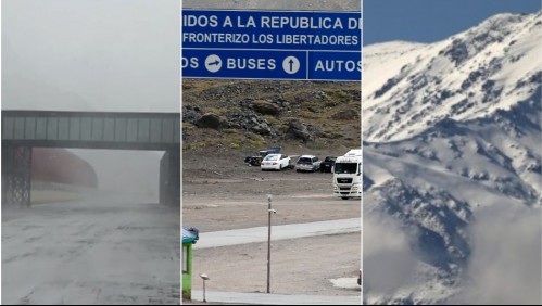 Cerraron paso fronterizo Los Libertadores: 'Debido a nevadas que afectan este sector cordillerano'